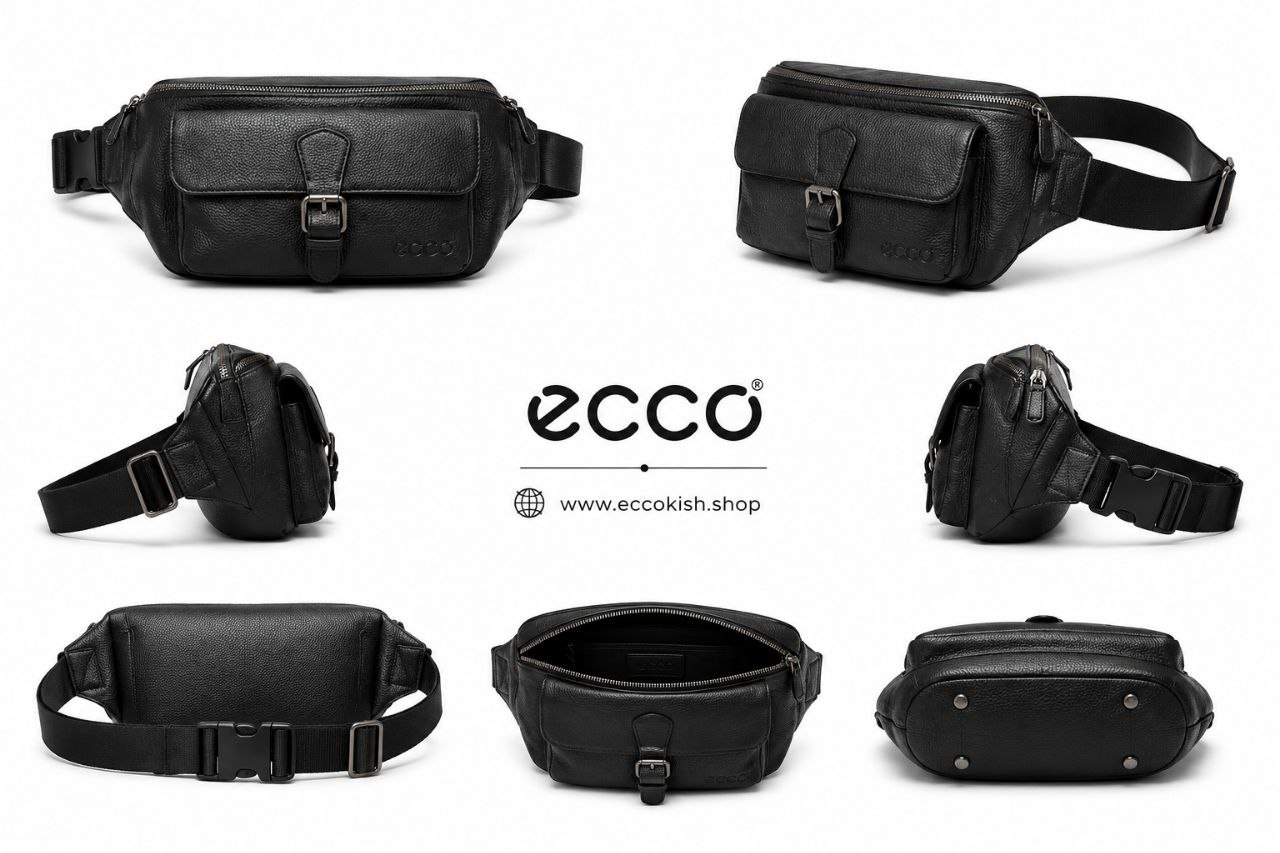 waist bag leatherکیف کمری چرمی - تصویر 2